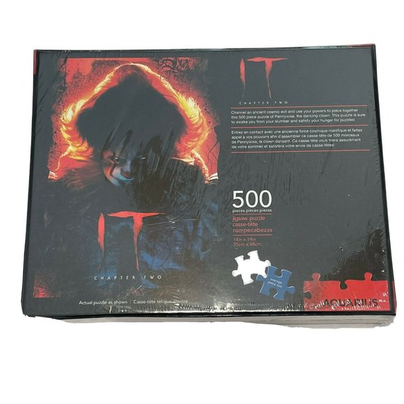 NEW IT Chapter 2  Pennywise 500 Piece  Jigsaw Puzzle Sealed Horror Movie toy - Picture 3 of 5